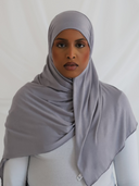 Jersey Hijab in Ash Grey