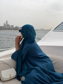 Teal Blue Abaya