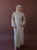 Almond Suede Dress