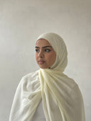 Ivory Chiffon Hijab