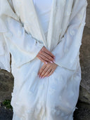 Ivory Rosette Abaya