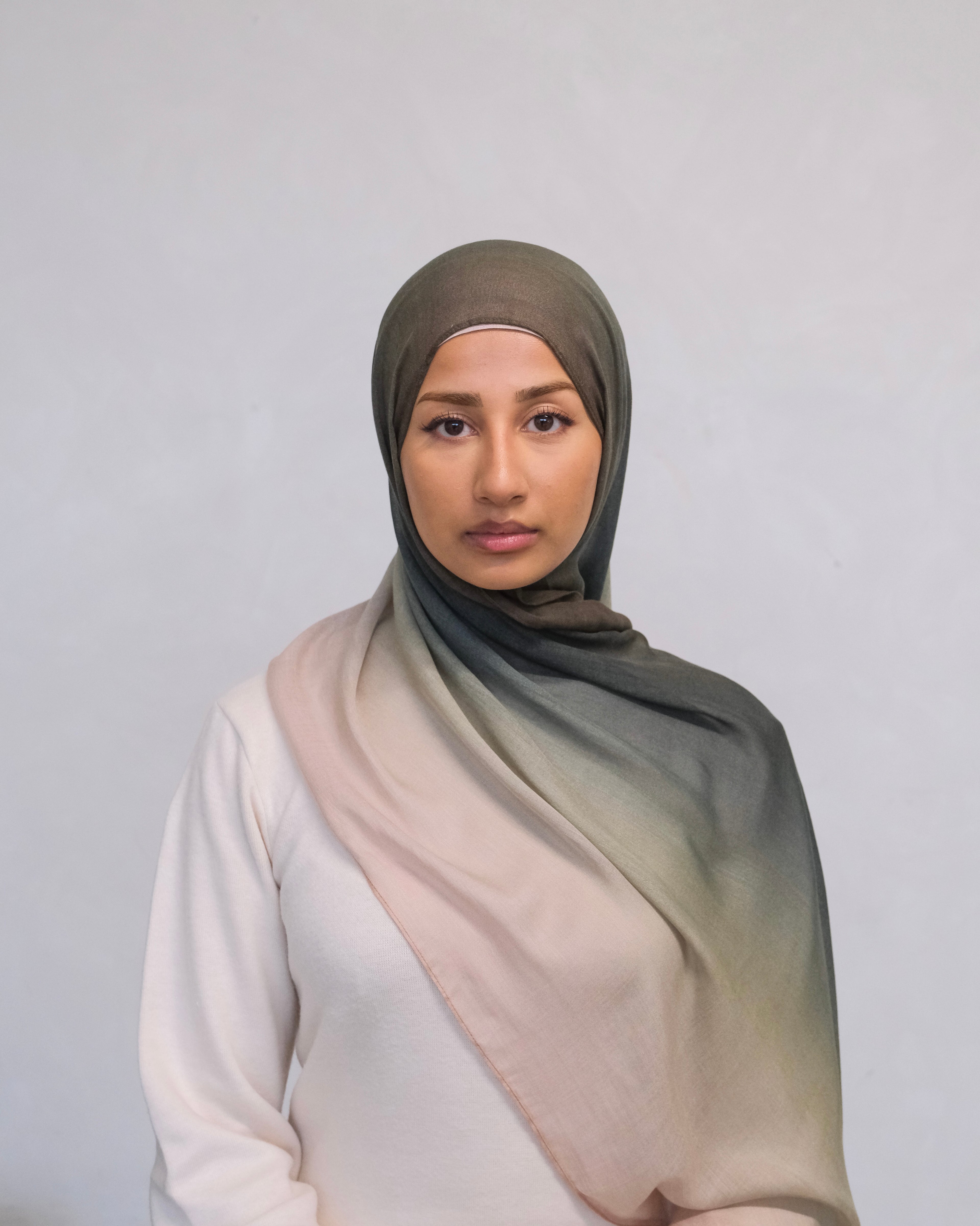 Olive Meadow Ombre Modal Hijab