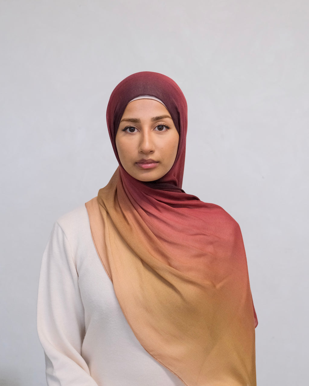 Woodland Rouge Ombre Modal Hijab