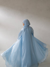 Reversible Organza Baby Blue