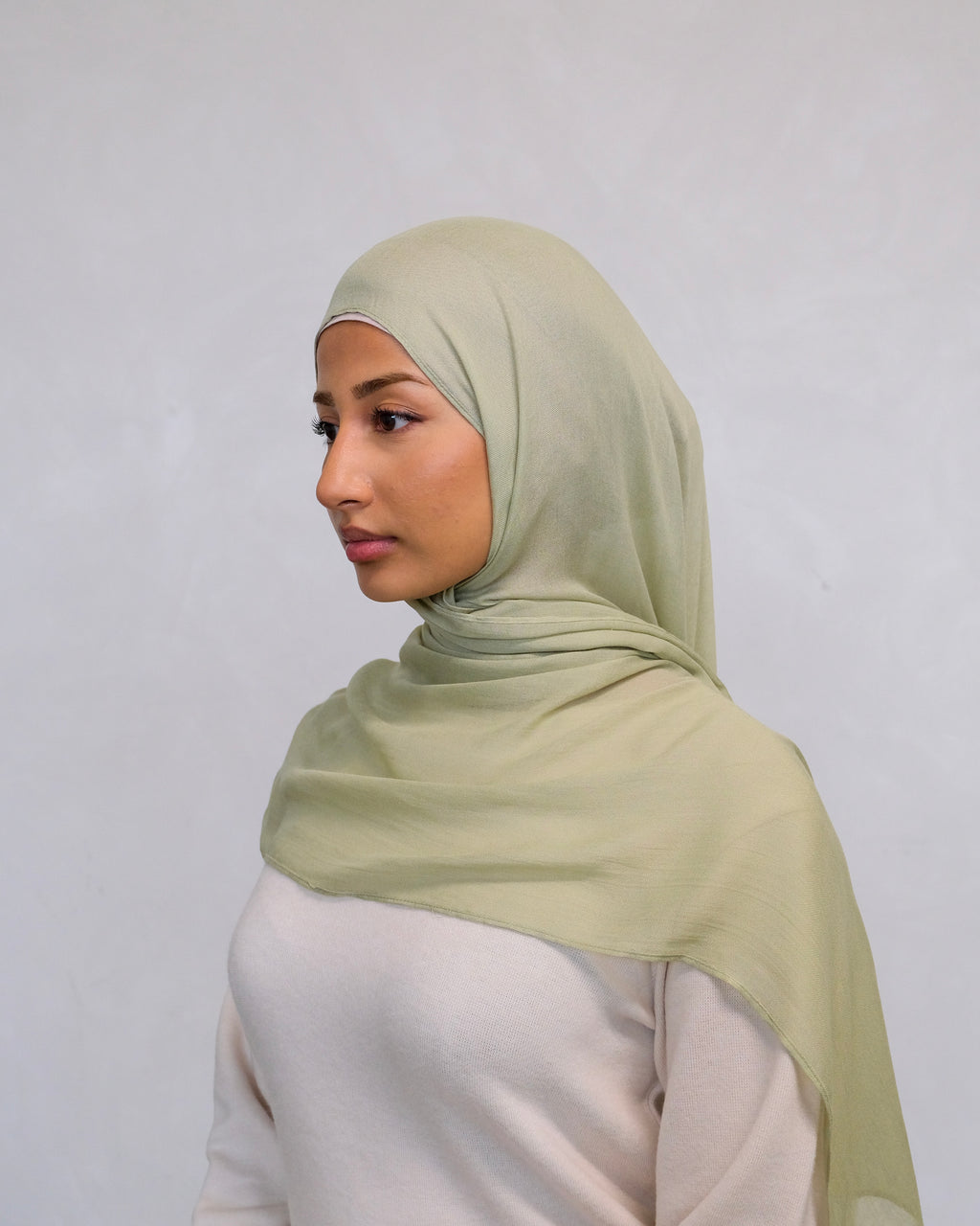 Soft Moss Modal Hijab