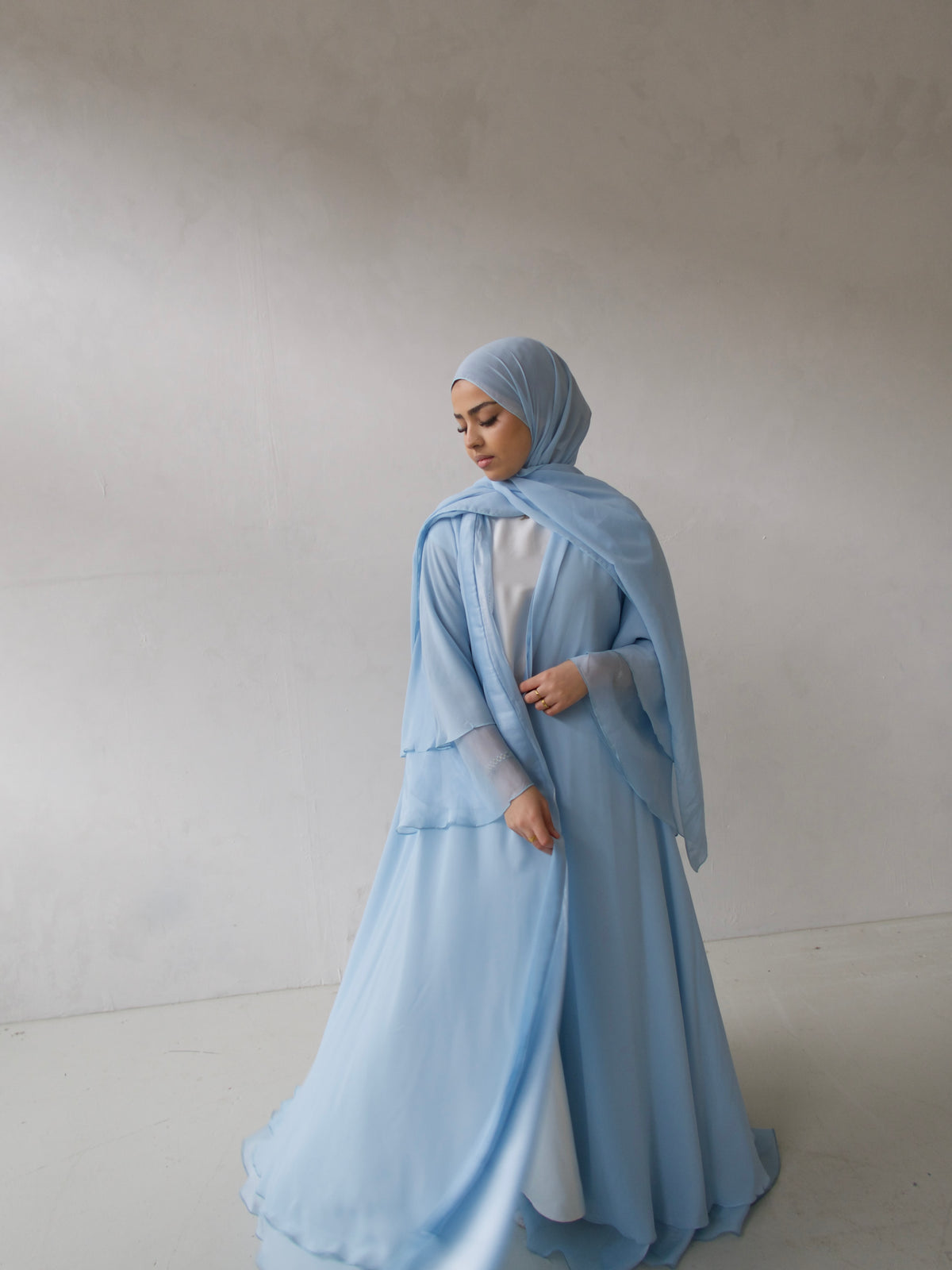 Reversible Organza Baby Blue