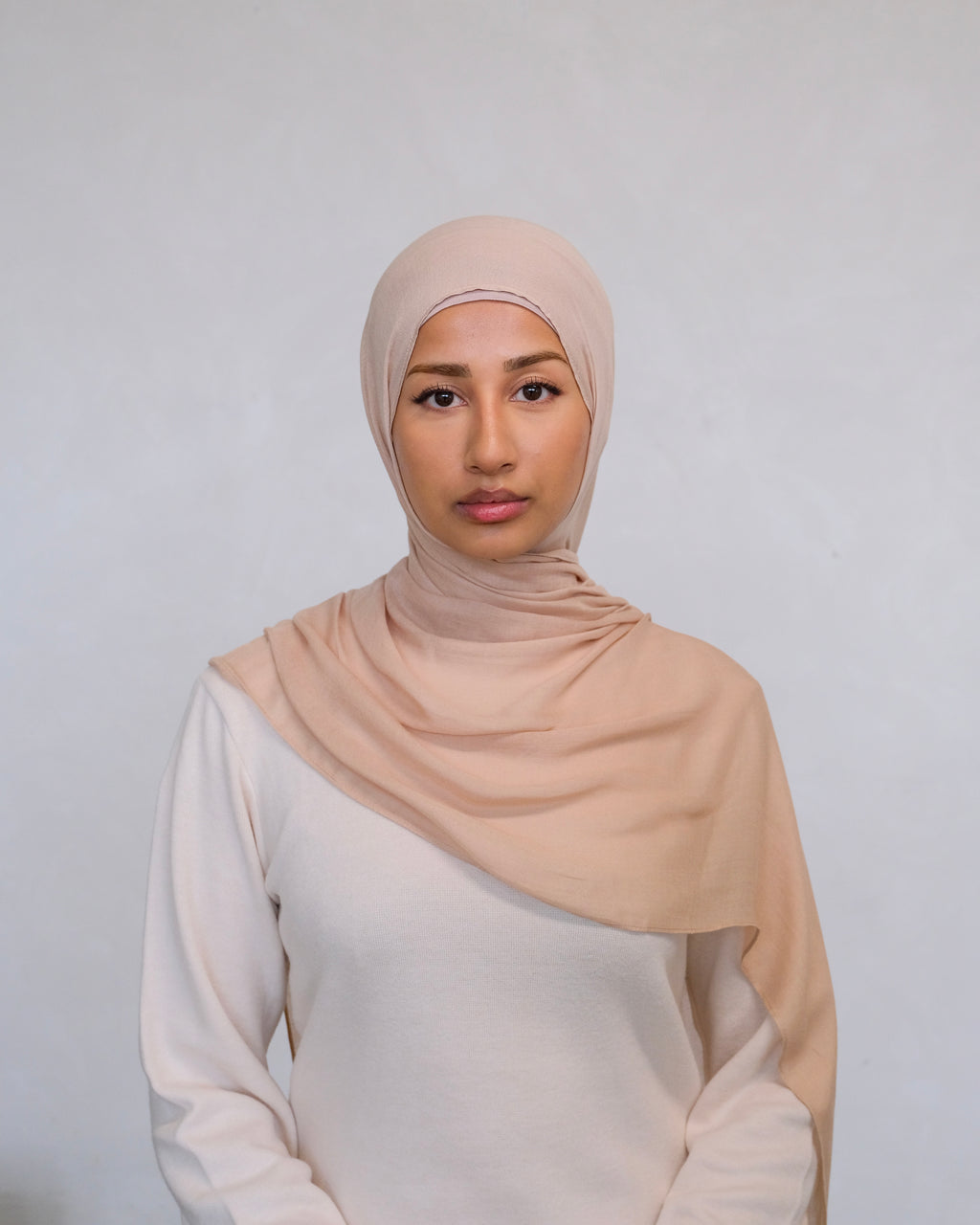 Neutral Almond Modal Hijab