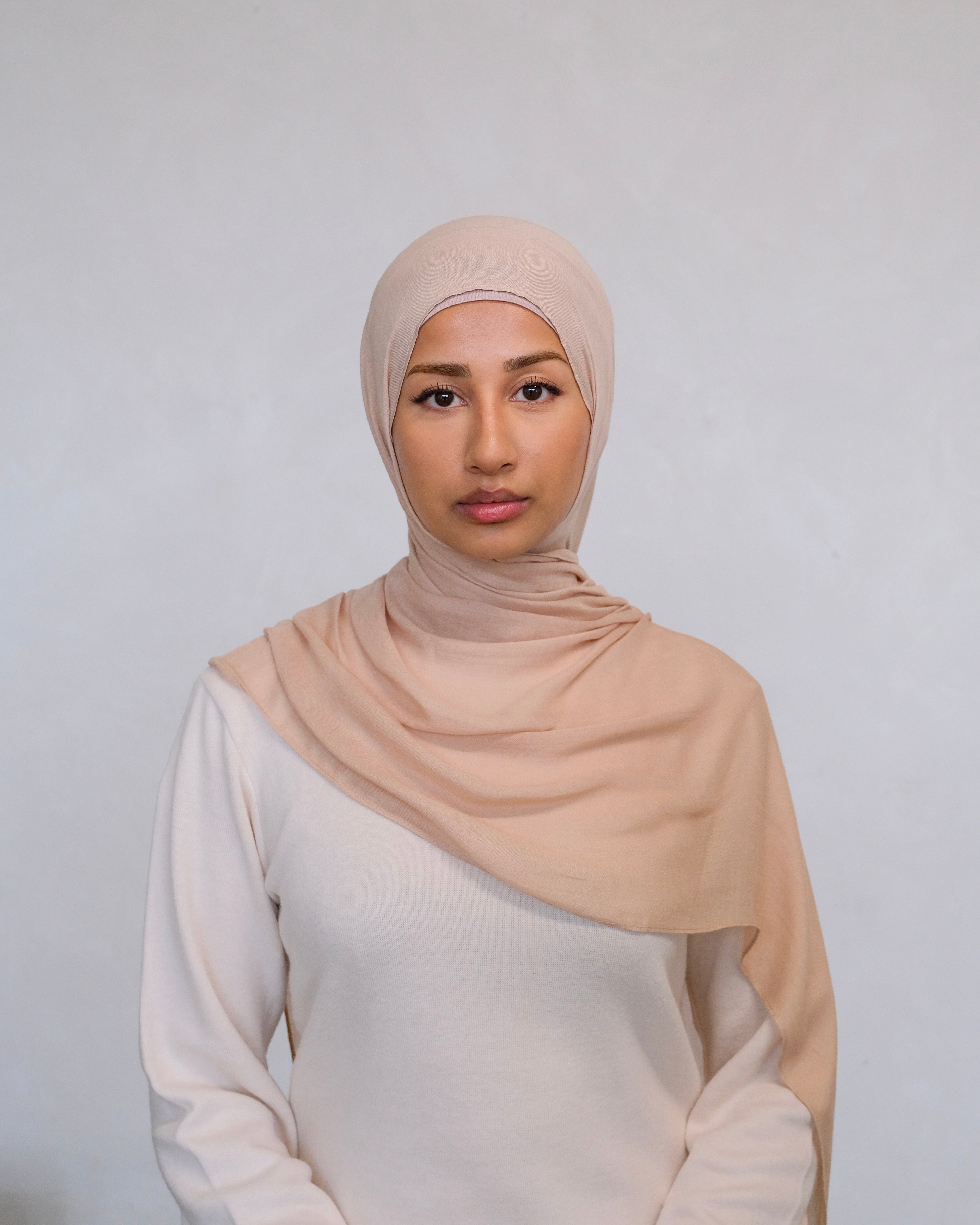 Neutral Almond Modal Hijab